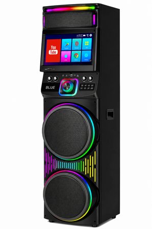 Blic BLS-82 Akıllı LED Ekranlı Parti Hoparlörü 12 Inç RGB Taşınabilir Bluetooth Ses Sistemi