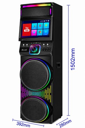 Blic BLS-82 Akıllı LED Ekranlı Parti Hoparlörü 12 Inç RGB Taşınabilir Bluetooth Ses Sistemi