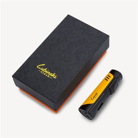 Lubinski Tek Torch Delicili Puro Çakmağı Sarı-Siyah LB-162