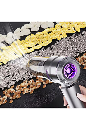 Leerfei Lf-6122 4'ü 1 Arada El Süpürgesi | 16000PA Güçlü Çekim | Fırçasız Motor | Araba, Ev ve Ofis Kullanım