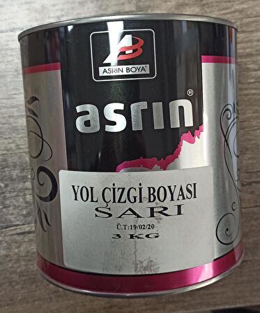 ASRIN YOL ÇİZGİ BOYASI SARI