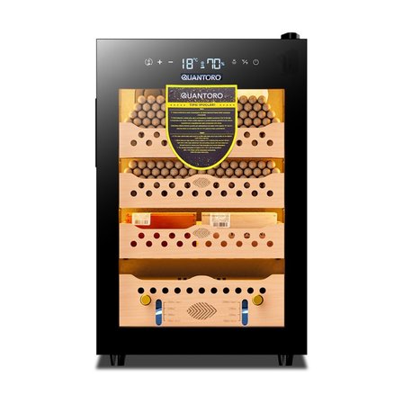 Quantoro QCC-60 Elektronik Nemlendirme & Soğutmalı Siyah Puro Dolabı - QTR-001