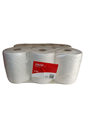 Drop Small Hareketli Rulo Kağıt Havlu - Dispenser Havlu - 20.5 Cm. - 6 Kg. - 6'lı Koli