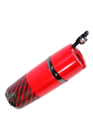 Cohiba 3 Torch Pürmüz Kırmızı-Siyah Desenli Metal Puro Çakmağı - TR9246