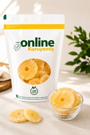Ananas Kurusu Şekerli Kurutma 1000 gr