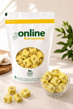 Antep Fıstıklı Safranlı Lokum 1000 gr