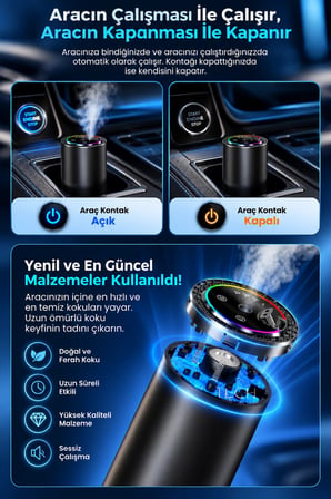 Harvox HX-CF003 RGB Işıklı ve Gökyüzü Projeksiyonlu Araç Parfümü
