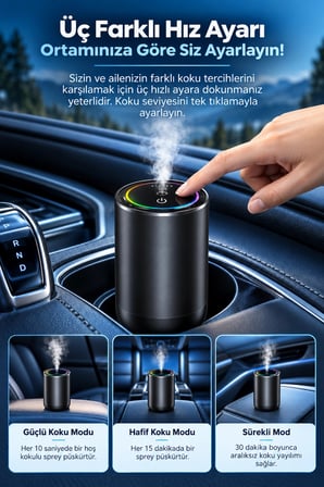 Harvox HX-CF003 RGB Işıklı ve Gökyüzü Projeksiyonlu Araç Parfümü
