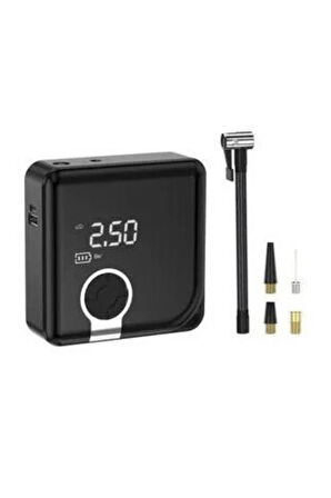 ZC-001 Taşınabilir Kablosuz Dijital Hava Kompresörü Pompa 150 PSI, Otomatik Lastik Şişirme Cihazı, LED Işık