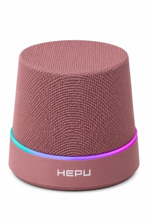 Hepu HP-MS01G Pembe Manyetik Telefon Tutuculu Kablosuz Bluetooth Hoparlör TWS Destekli