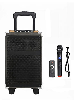 Hepu Hp-904 Partybox Bluetooth Hoparlör 12 Woofer 40W Güç 1 Kablosuz Mikrofon Kumanda