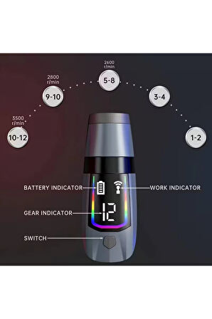 Leerfei Lf-6144 3'ü 1 Arada Ayırılabilir Titreşimli Masaj Tabancası - Derin Doku, Tetik Noktası Masaj Aleti