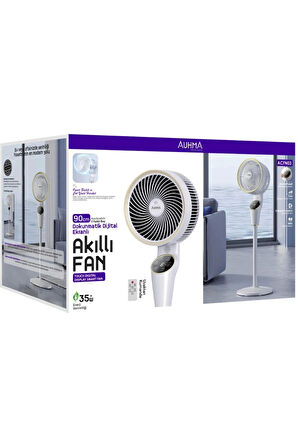 Auhma ACFN03 Siyah 35W 90 Cm Sessiz Soğutucu Dokunmatik Harketli Akıllı Fan