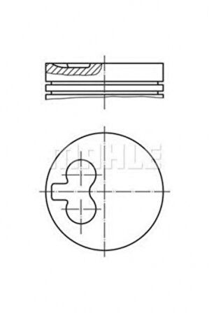 Psa Motor Piston Segman Saxo Zx Xsara Ax P106 Nissan Micra Tud5 1,5dizel (77,00mm) / (0,40 Farklı) - Mahle 0390101