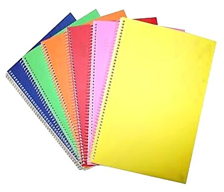 Çınar 120 Yaprak Çizgili A4 Defter Spiralli Karton Kapak