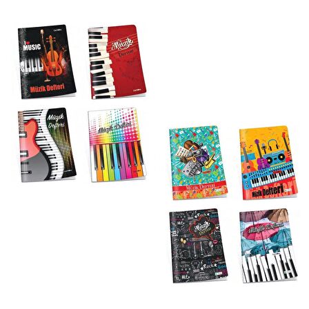 Çınar Jazz A4 30 Yaprak Karton Kapak Spiralli Müzik Defteri 36000