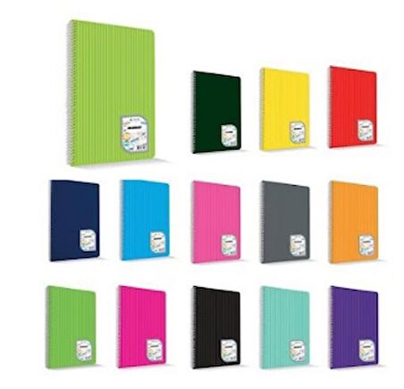 Çınar Colormaxi 40 Yaprak Defter Çizgili Spiralli Pp Kapak