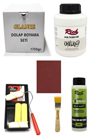 Glance Multi Decor Chalked 1750 Gr ( Paris Gri ) Genel Amaçlı Boyama Seti