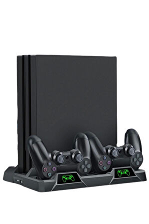 Hepu TP4-18119 PS4 Soğutucu ve Şarj Standı Slim/Pro Uyumlu