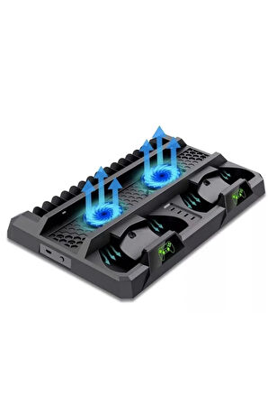 Hepu TP4-18119 PS4 Soğutucu ve Şarj Standı Slim/Pro Uyumlu