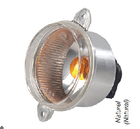 Unıversal Ø 70 Ön Sinyal,naturel ,py21w , 12v  Ford Otosan 12830f/  (20) - Farba-12824e