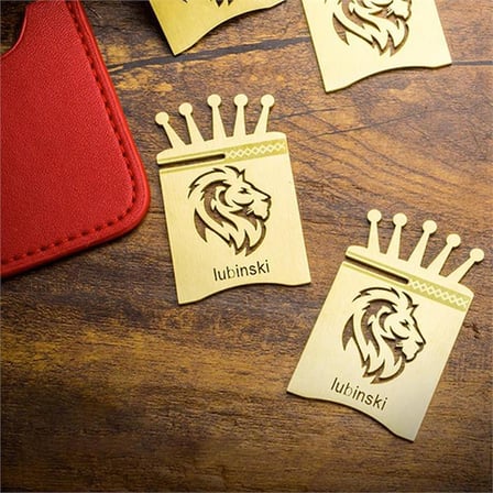 Lubinski New Lion Özel İşleme Motifli Puro Sehpası Gold Lion-2