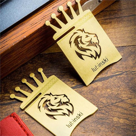 Lubinski New Lion Özel İşleme Motifli Puro Sehpası Gold Lion-2