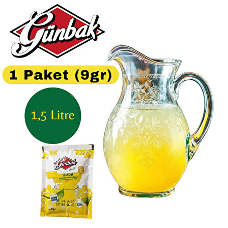 Limon Aromalı Toz İçecek (9gr X 24 Adet)
