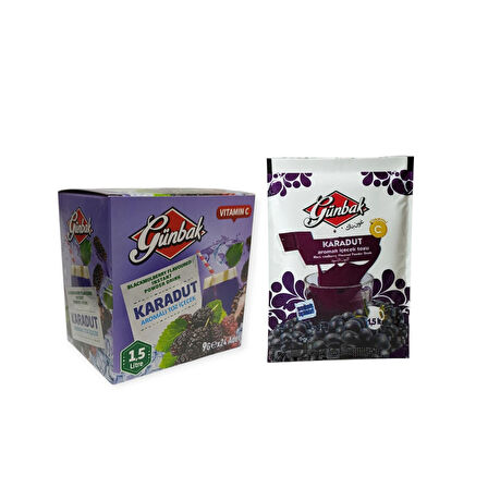 Karadut Aromalı Toz İçecek (9gr X 24 Adet)