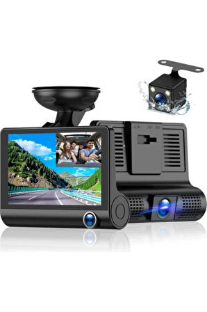 Blackbird 504 170 Geniş Açı, G-Sensörlü, Gece Görüşlü 1080P Çift Yönlü Araç Kamerası (Ön+Arka) - Park Modlu Car DVR