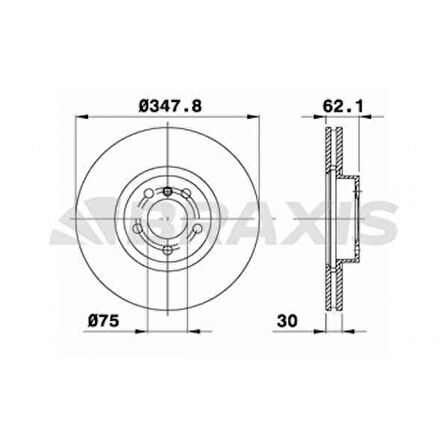 Bmw Fren Diski On (348mm) Bmw  X5 E70  X6 E71 - Braxıs Ad0411