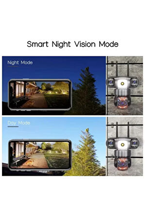 Okam-6030 15 Mp 3 Kameralı Dual Lens Wifi Ptz Kamera