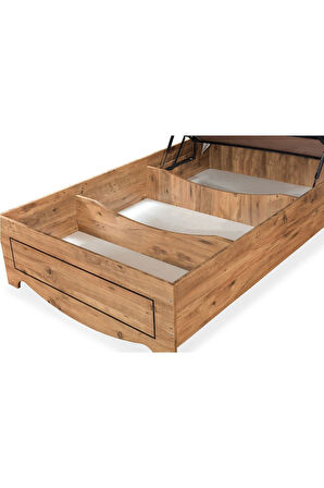 Bazalı Karyola, Papatya Baza Başlık Comfort Yatak Seti 90x190 Cm
