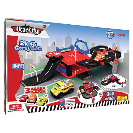 Uçar Oyuncak Uçar City 2 Garaj Set 52 Parça