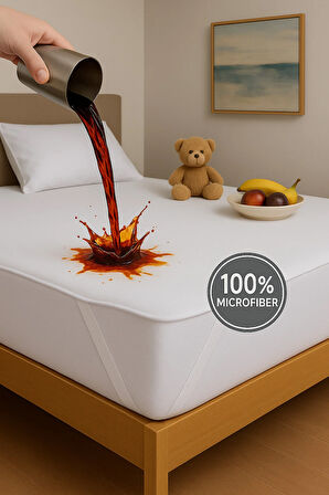 Pamukkale Alez Mikro Lastikli Su Sıvı Geçirmez Yatak Koruyucu Alez (8 Farklı Ebat)