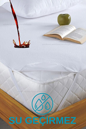 Pamukkale Alez Mikro Lastikli Su Sıvı Geçirmez Yatak Koruyucu Alez (8 Farklı Ebat)