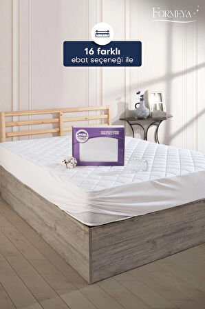 Kapitone Fitted Full Kenar Su Sıvı Geçirmez %100 Pamuk Yatak Koruyucu Alez Tek Çift Battal 10 Ebat