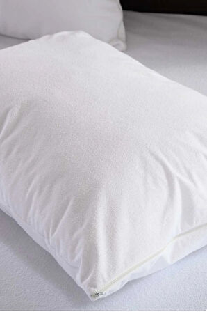 Pamukkale %100 Pamuk Su Sıvı Geçirmez Yastık Koruyucu Alez 50x70 cm 1 Adet