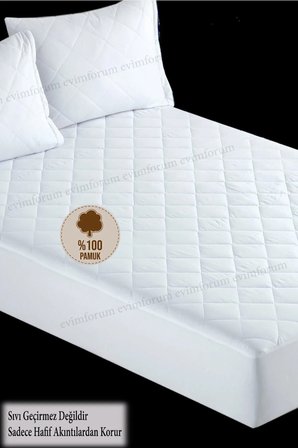 Pamukkale Alez Kapitone Fitted Yatak Koruyucu %100 Pamuk Bebek Alezi 60x120 (10 Farklı Ebat)