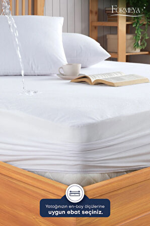 Pamukkale Beyaz Alez Mikro Fitted Su Sıvı Geçirmez Yatak Koruyucu Alez  (10 Farklı Ebat)