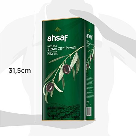 Ahsaf Sızma Zeytinyağı 5 lt Teneke 