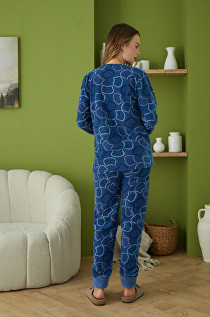 Pijamood 6011 Lacivert Kadın Pijama Takımı