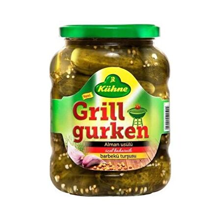 Kühne Grill Gürken Salatalık Turşusu Cam 720 ml 