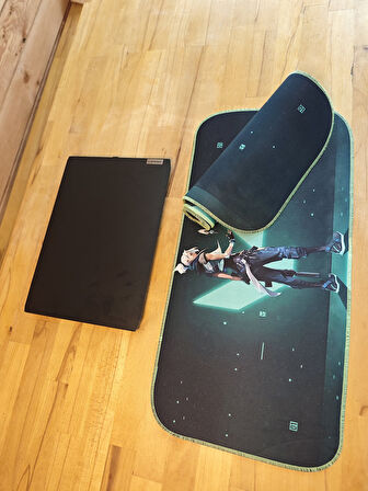 SGE TEKNOLOJİ 70X30 CM FOSFORLU DİKİŞLİ JETT KAYDIRMAZ TABAN SPEED YÜZEY OYUNCU MOUSE PAD