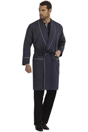 Pierre Cardin 5560 5'li Çeyizlik Röbdoşambır Erkek Pijama Takım Lacivert-S