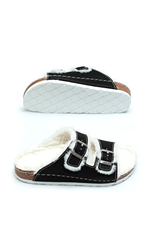 Paleng Mantar Taban Peluşlu Kışlık Kadın Terlik