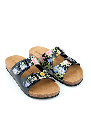 Gezer Kadın Yazlık İki Toka Ayarlanabilir Fashion Terlik