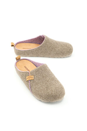 Gezer Kışlık Keçe Comfort Taban Kadın Ev Bahçe Terlik