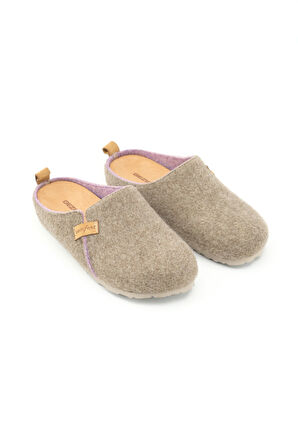 Gezer Kışlık Keçe Comfort Taban Kadın Ev Bahçe Terlik