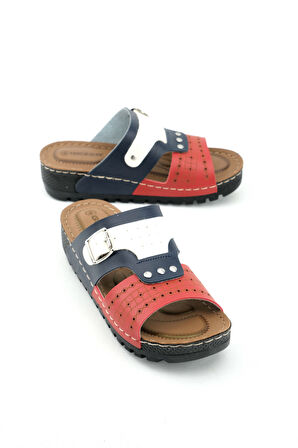 Gezer Yazlık Yüksek Topuk Rahat Taban Kadın Terlik